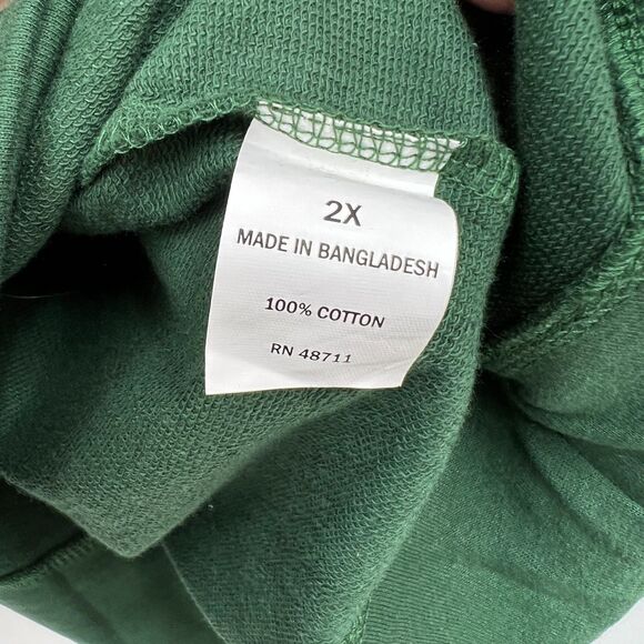 Holiday Sweatshirt 2X womens Green "Dear Santa..just let me explain" top - Picture 4 of 7